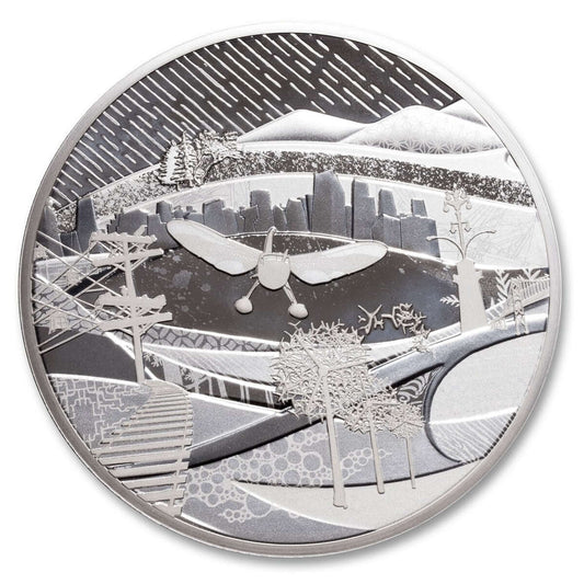 1 kg Fine Silver 2009 $250 Vancouver 2010 Olympic Winter Games: The Canada of Today