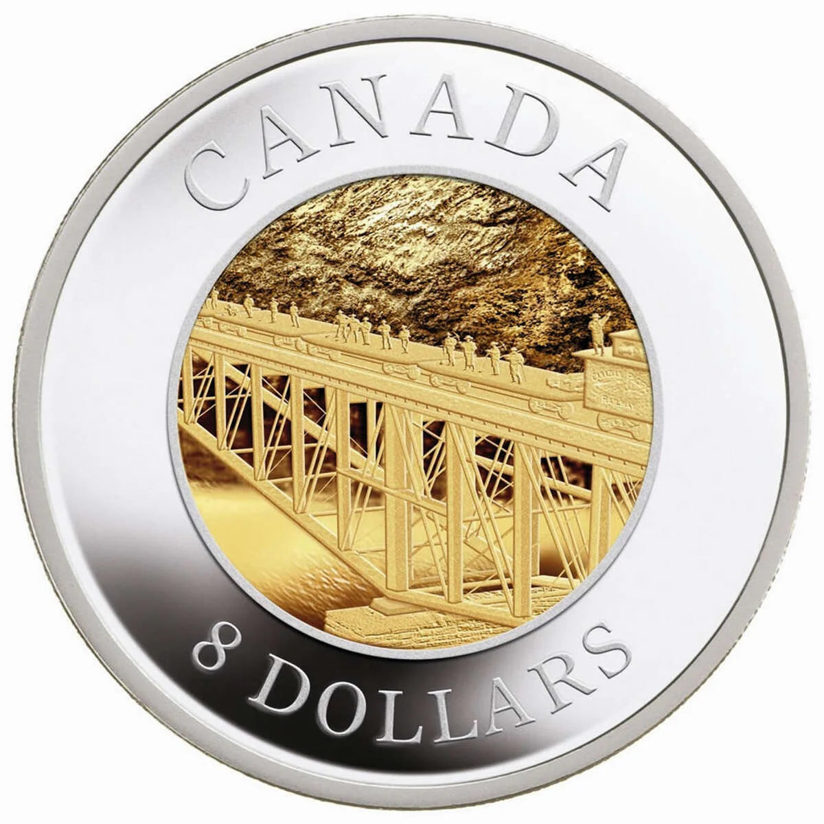 2 oz 2005 $8 Canadian Pacific Railway, 120th Anniversary - Pure Silver Coin Set