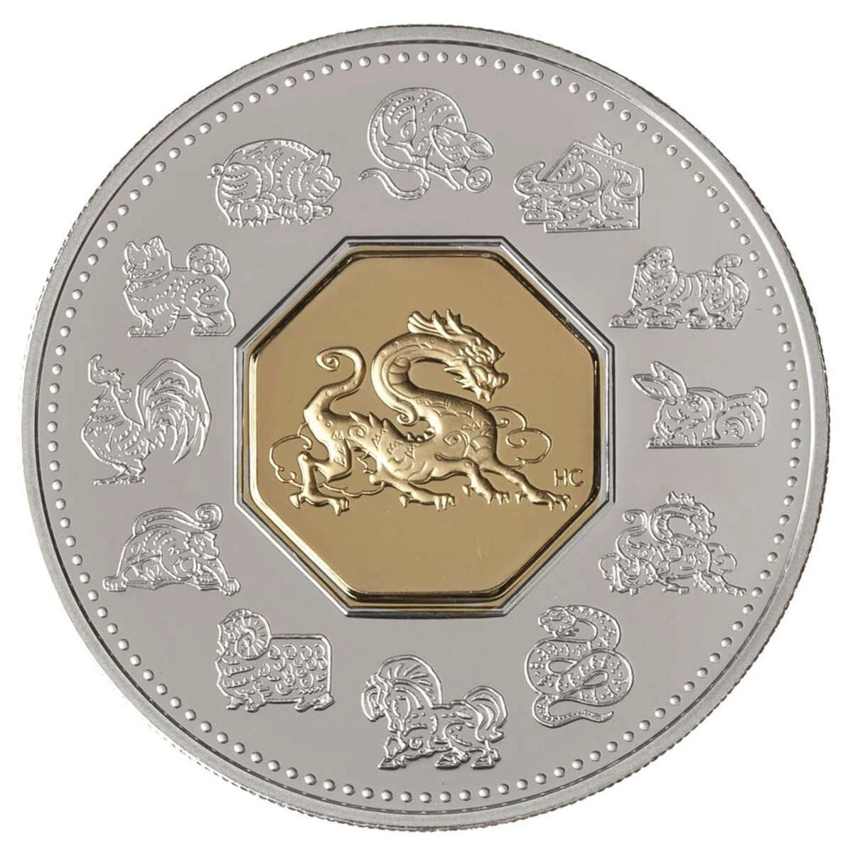 2000 $15 Year of the Dragon - Sterling Silver Coin
