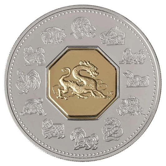 2000 $15 Year of the Dragon - Sterling Silver Coin
