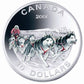 2006 $30 Dog Sled Team - Sterling Silver Coin