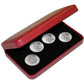 2004 50c Coat of Arms of Canada - Sterling Silver 4 Coin Set