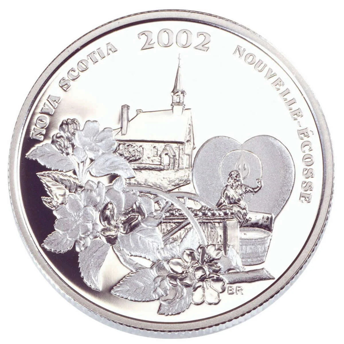 2002 50c Canadian Festivals: Annapolis Valley Apple Blossom Festival (Nova Scotia) - Sterling Silver Coin