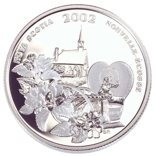 2002 50c Canadian Festivals: Annapolis Valley Apple Blossom Festival (Nova Scotia) - Sterling Silver Coin