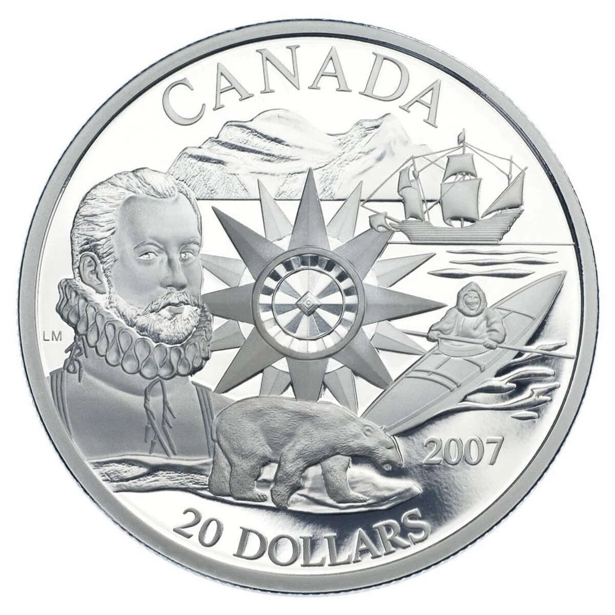 2007 $20 Polar Year - Sterling Silver Coin