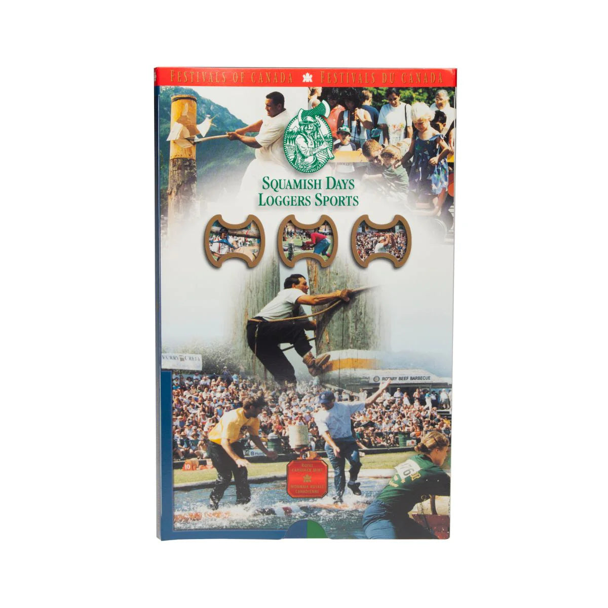 2002 50c Canadian Festivals: Squamish Days Loggers Sports (British Columbia) - Sterling Silver Coin