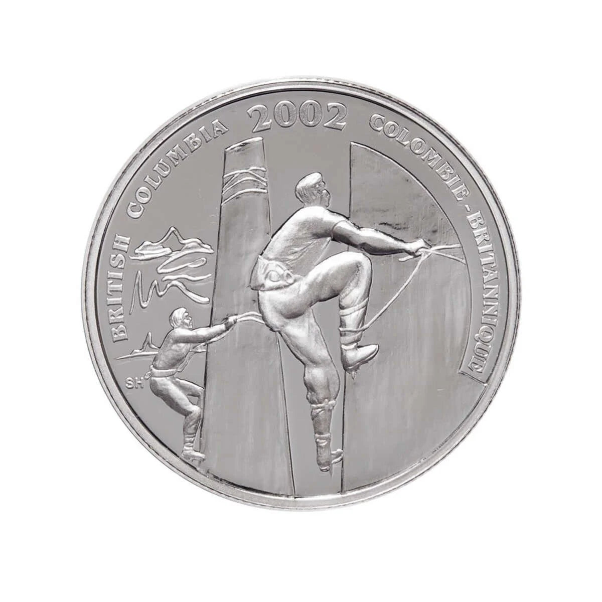 2002 50c Canadian Festivals: Squamish Days Loggers Sports (British Columbia) - Sterling Silver Coin