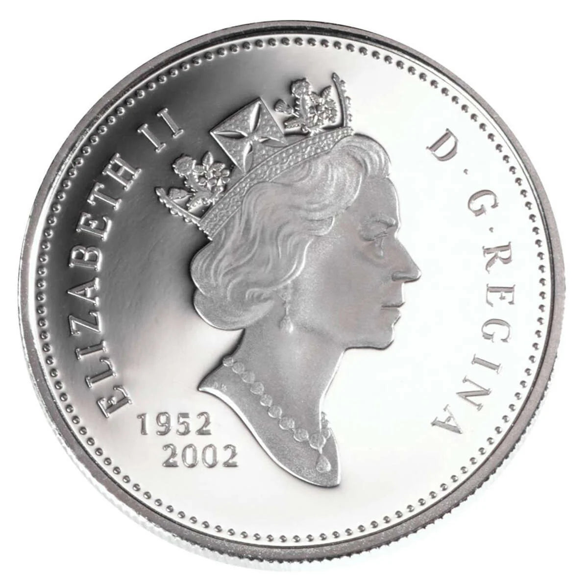 2002 $1 Queen Elizabeth II's Accession to the Throne, 50th Anniversary - Sterling Silver Dollar