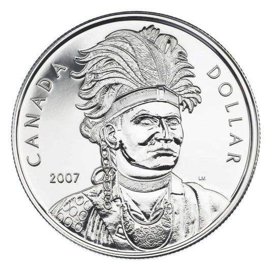 2007 $1 Thayendanegea - Sterling Silver Dollar B.U.