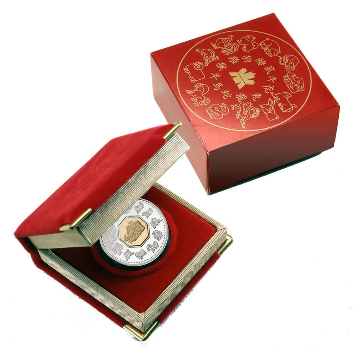 2009 $15 Year of the Ox - Sterling Silver Cameo Coin