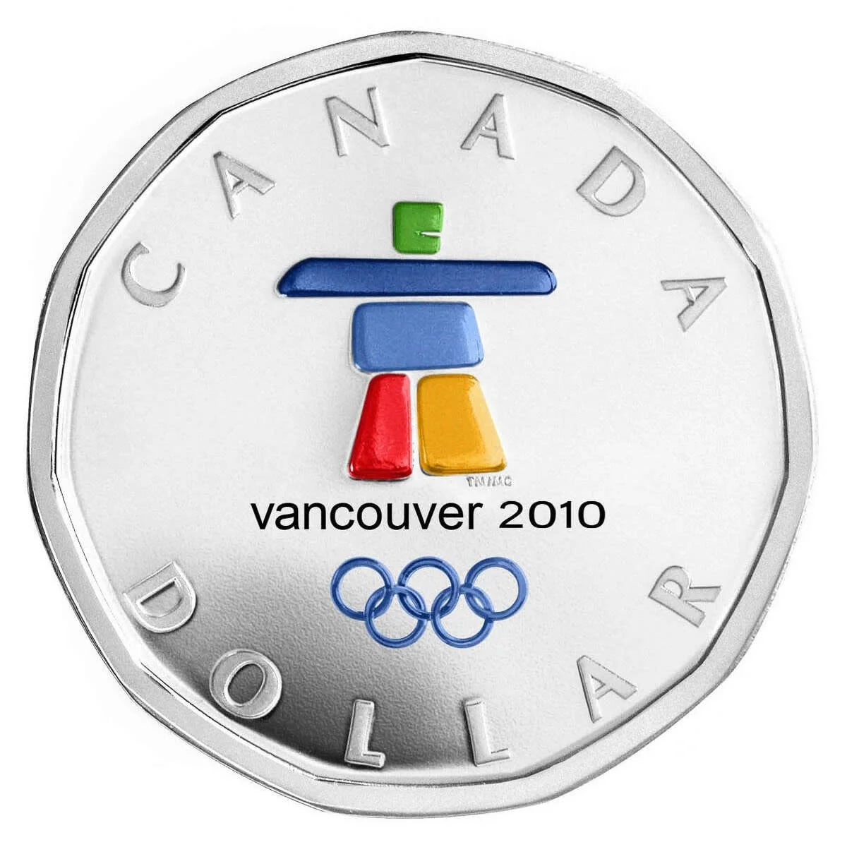 2010 $1 Sterling Silver Lucky Loonie