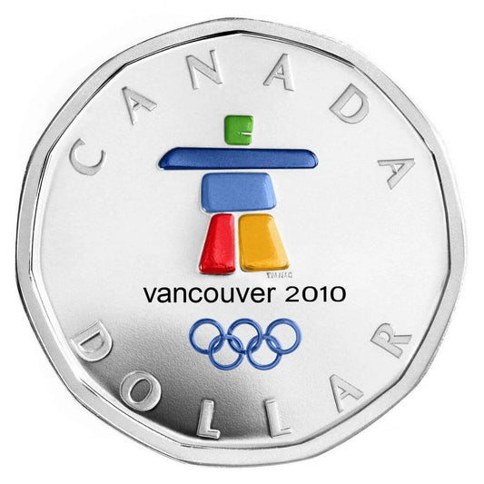 2010 $1 Sterling Silver Lucky Loonie