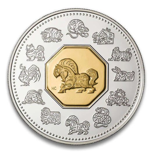 2002 $15 Year of the Horse - Sterling Silver Coin