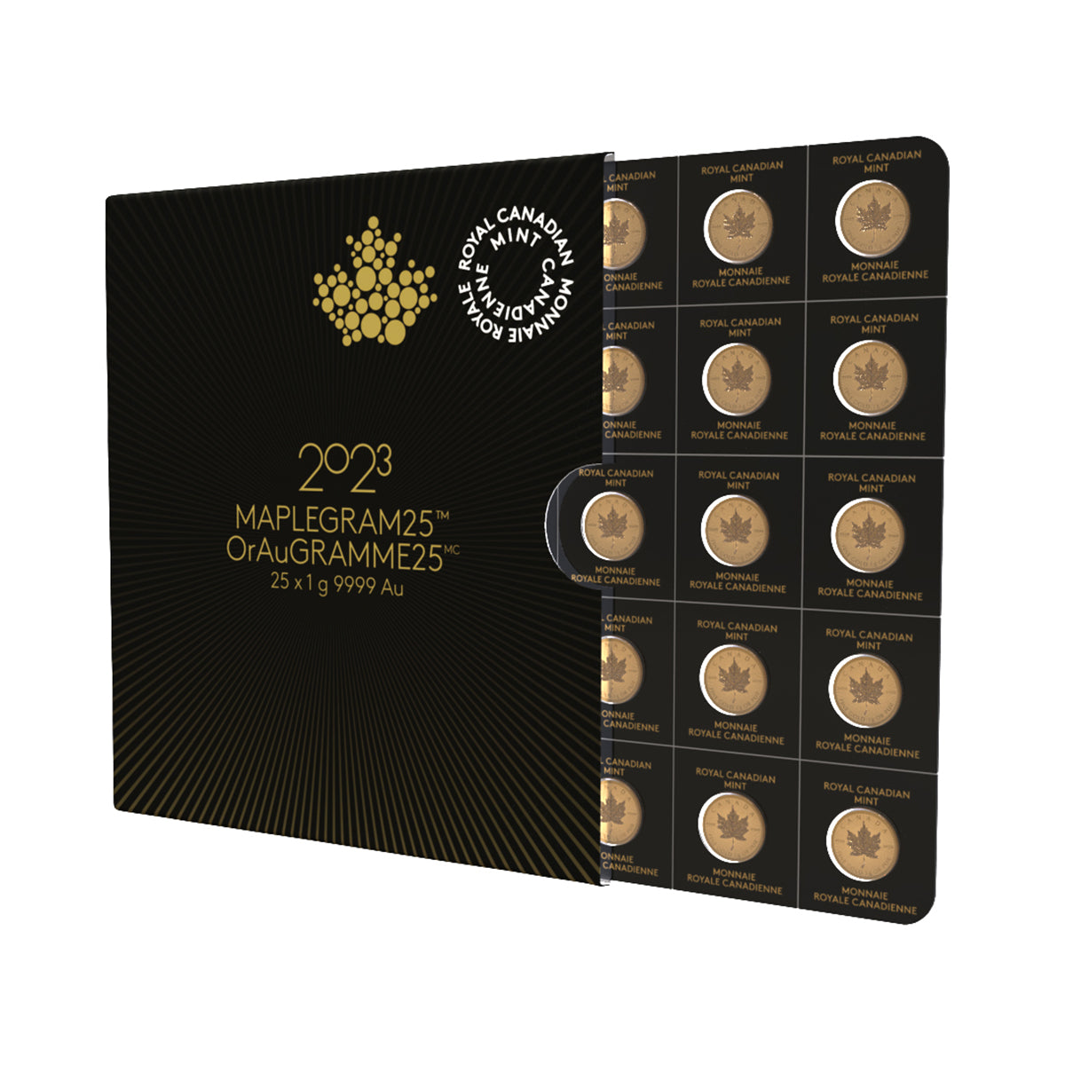 25g Gold Maple Leaf Coins | Royal Canadian Mint | .9999 Au 