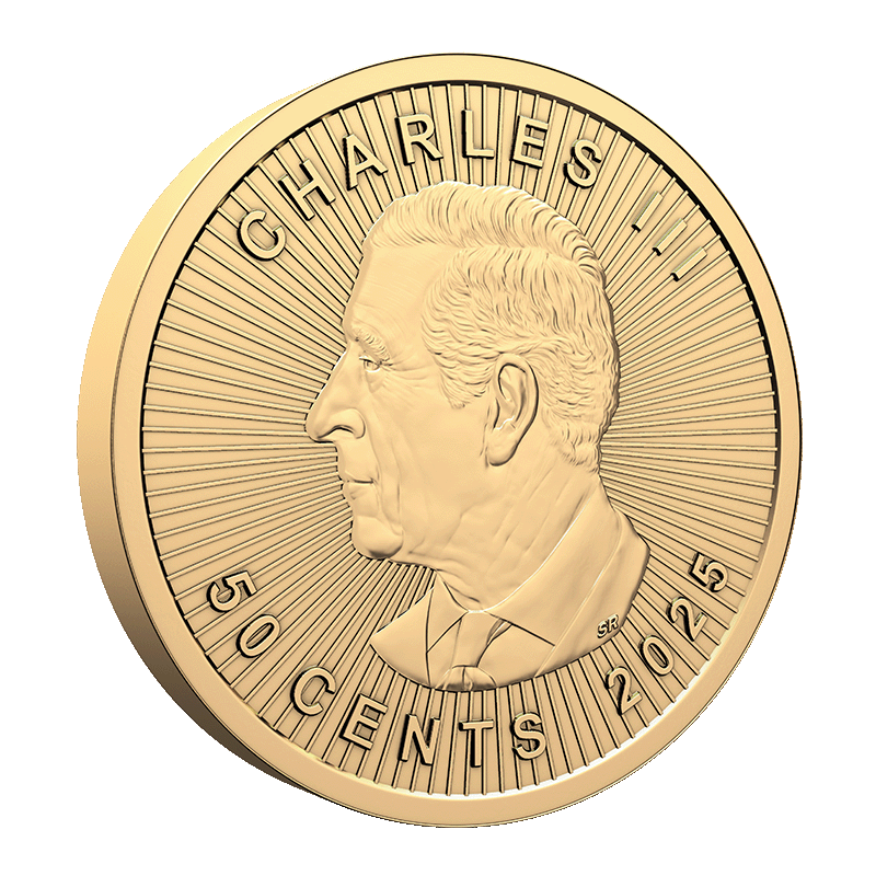 25g Gold Maplegram - 25x 1g Gold Maple Leaf Coin - Royal Canadian Mint - RCM .9999 Au