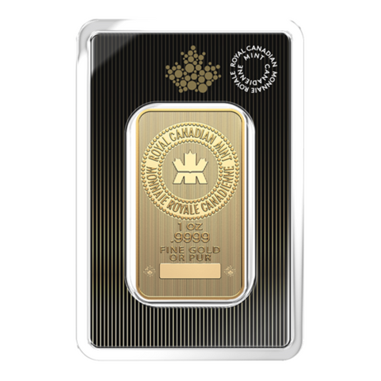 1 oz Gold Bar 2024 - .9999 Au - Royal Canadian Mint