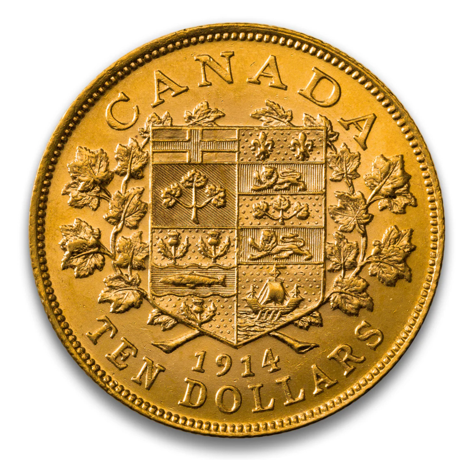 1914 $10 Hand-Selected Gold Coin - Canada's First Gold Coins
