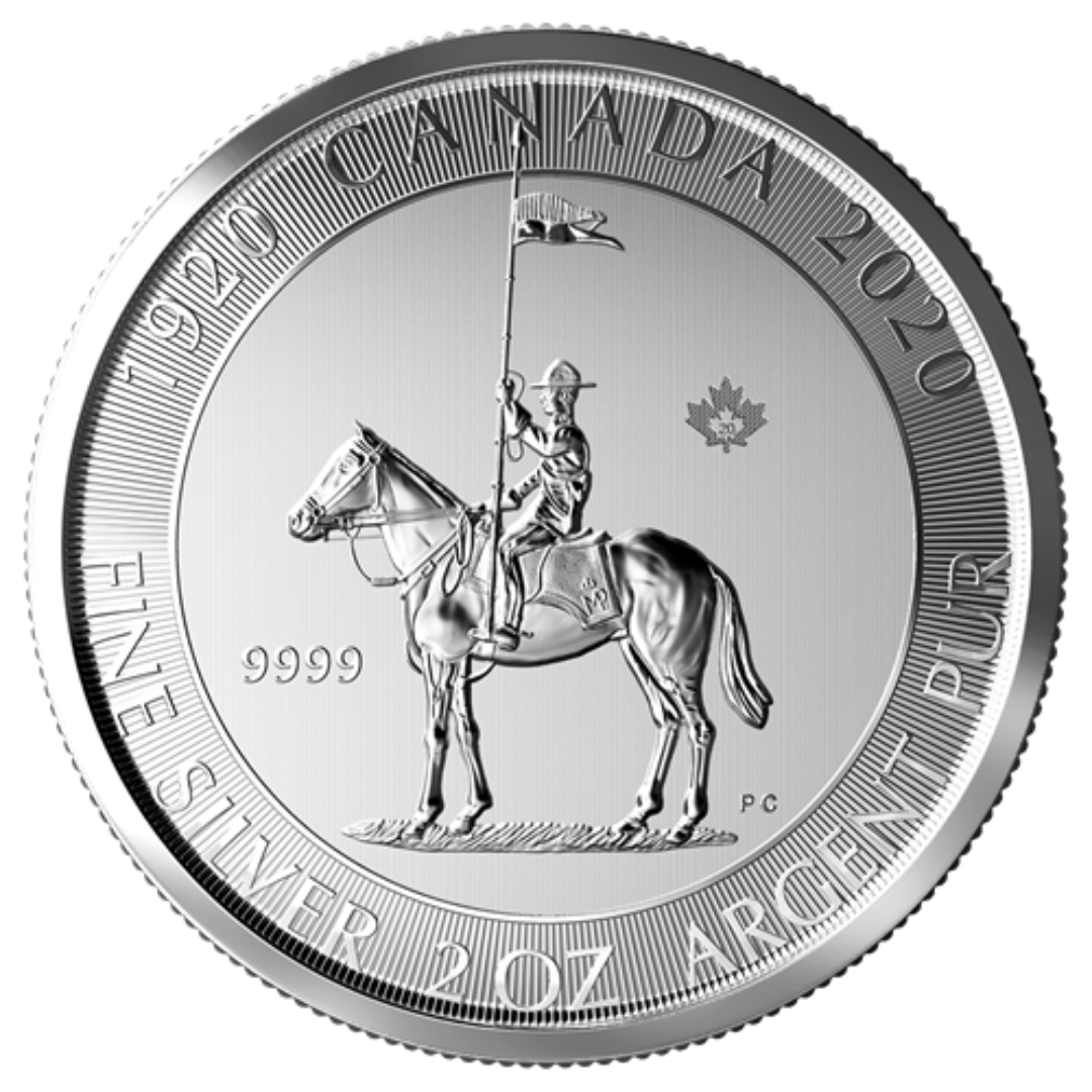 2 oz 2020 Silver RCMP Coin - .9999 Ag - Royal Canadian Mint