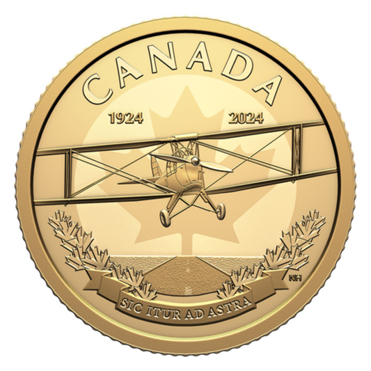 100th Anniversary of the Royal Canadian Air Force - 1/4 oz Pure Gold Coin (2024)