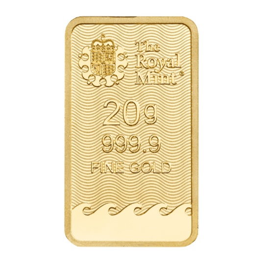 20 g Gold Britannia Bar - Royal Mint - .9999 Au