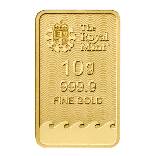 10 g Gold Britannia Bar - Royal Mint - .9999 Au