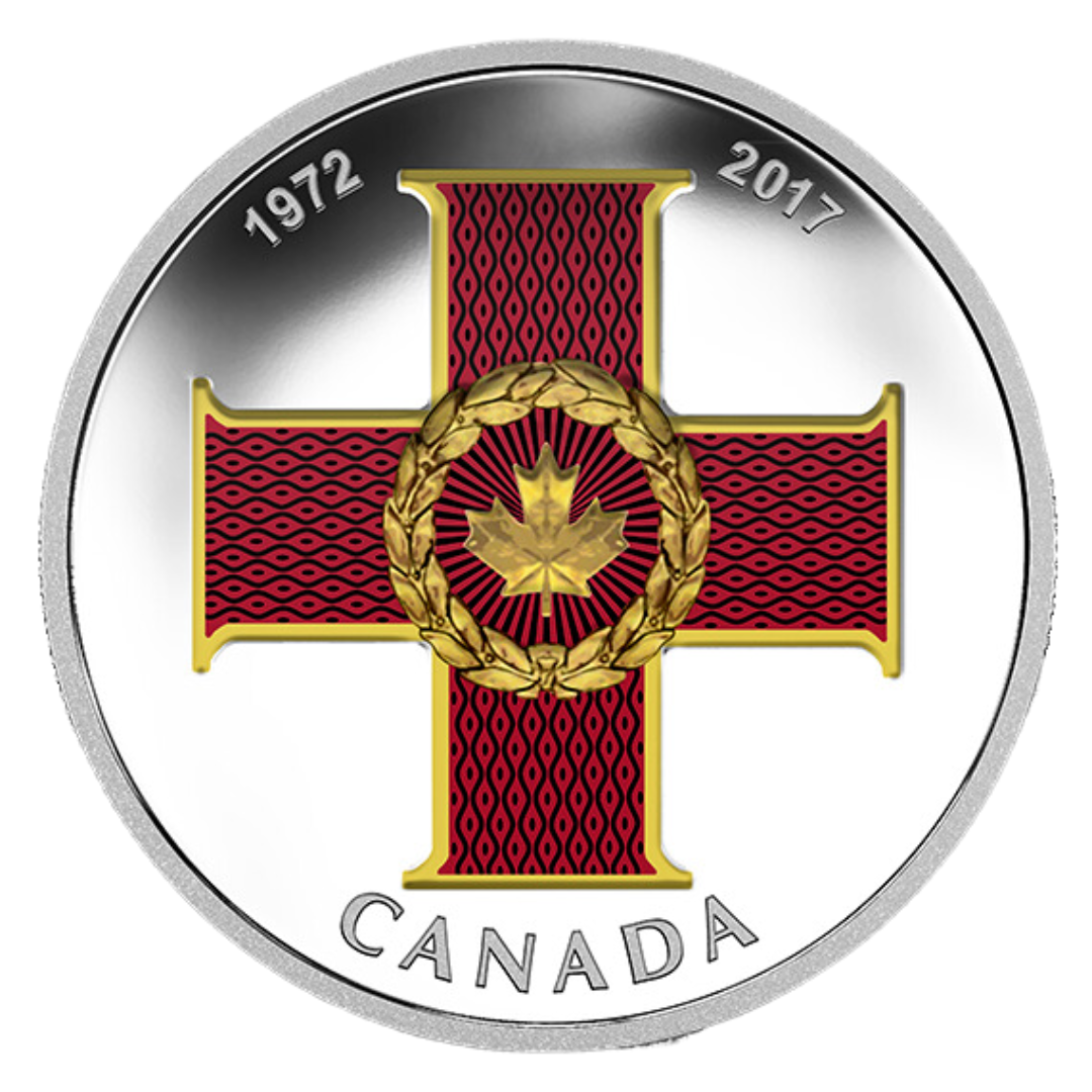 1 oz. Pure Silver Coin - Canadian Honours: 45th Anniversary of The Cross of Valour (2017)