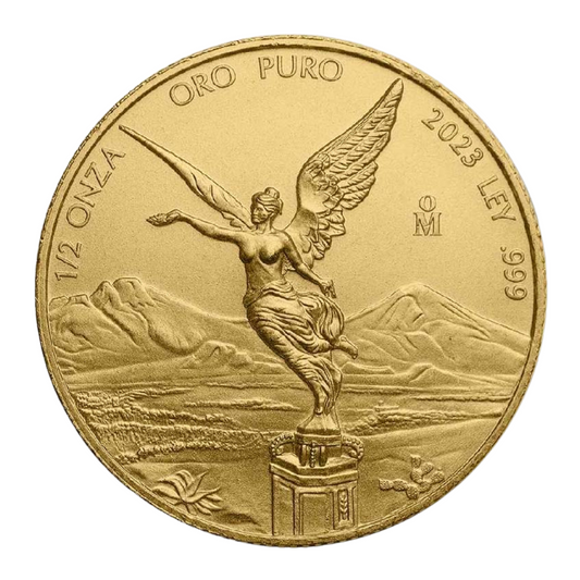 1/2 oz Gold Libertad Coin - Random Year - Mexican Mint - .999 Au