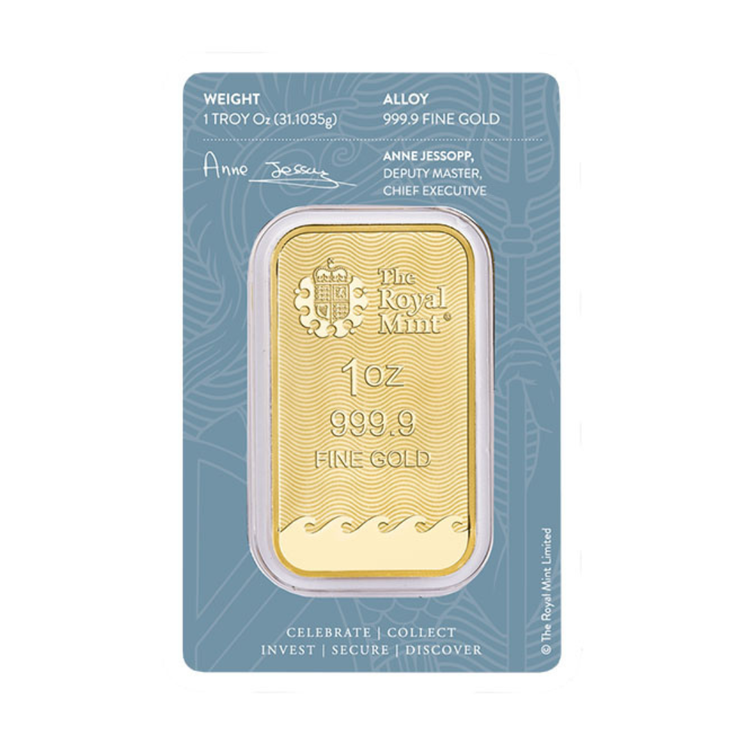 1 oz Gold Bar - Britannia - Royal Mint .9999 Au