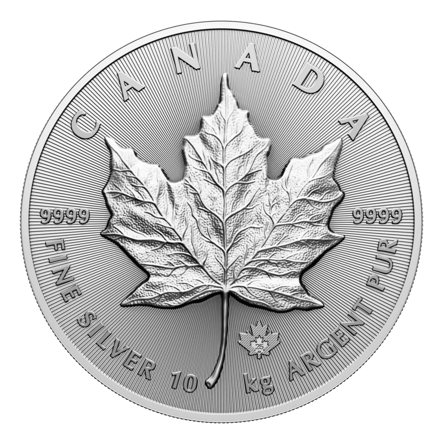 10 Kilogram Silver Maple Leaf Coin - Royal Canadian Mint .9999 Ag (Mintage: 299)