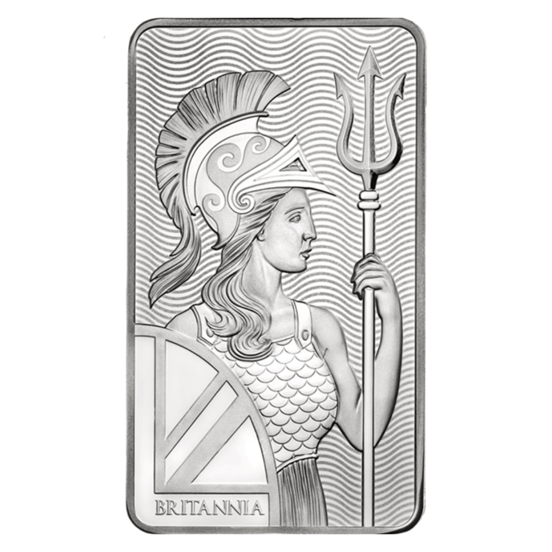 100 oz Silver Britannia Bar - Royal Mint - .999 Ag