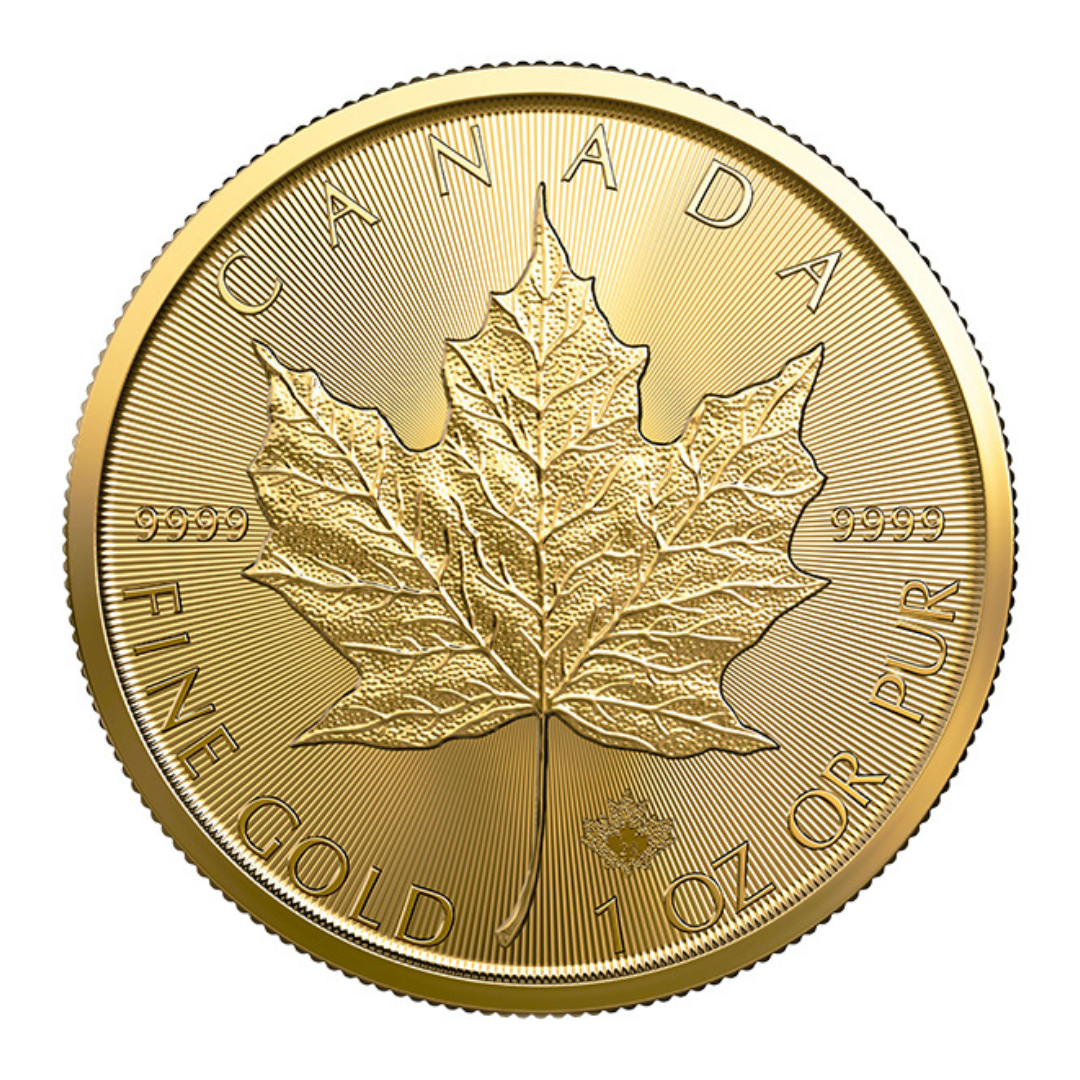 1 oz Gold Coin - 2025 Gold Maple Leaf - Royal Canadian Mint - RCM .9999 Au