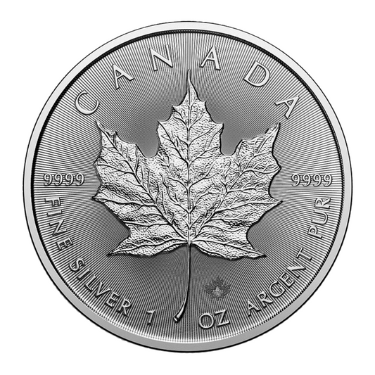 1 oz Silver Coin - 2025 Maple Leaf - Royal Canadian Mint - RCM .9999 Ag