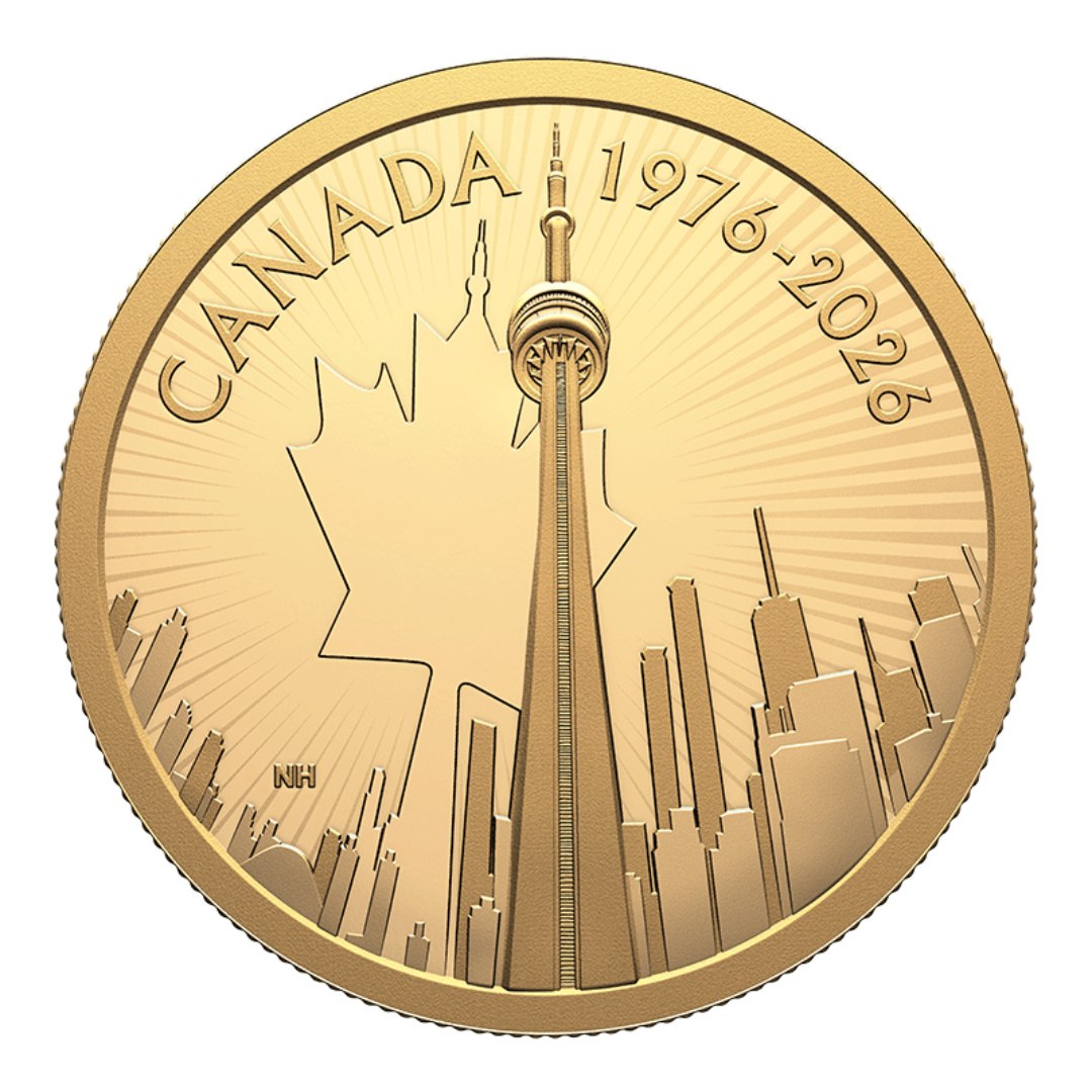 1/2 oz 50th Anniversary of the CN Tower Gold Coin (2026) - No Box, Coin Only
