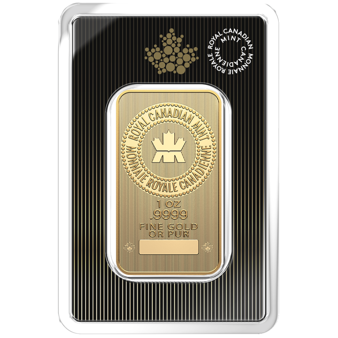 1 oz Gold Bar 2025 - .9999 Au - Royal Canadian Mint