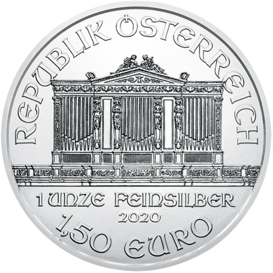 1 oz 2020 Silver Philharmonic Coin - .999 AG - Austrian Mint