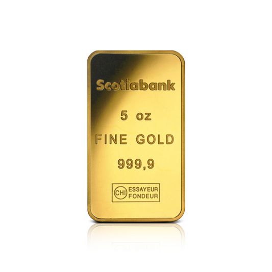 5 oz Gold Scotiabank Bar - Scotiabank - .9999 Au