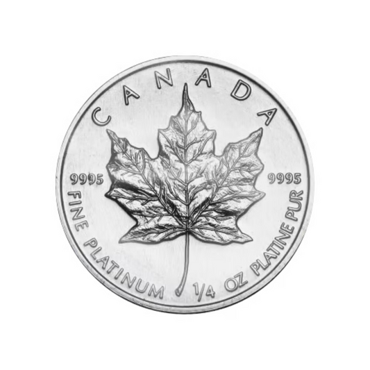 1/4 oz Platinum Maple Coin - Random Year - Royal Canadian Mint .9995 Pt