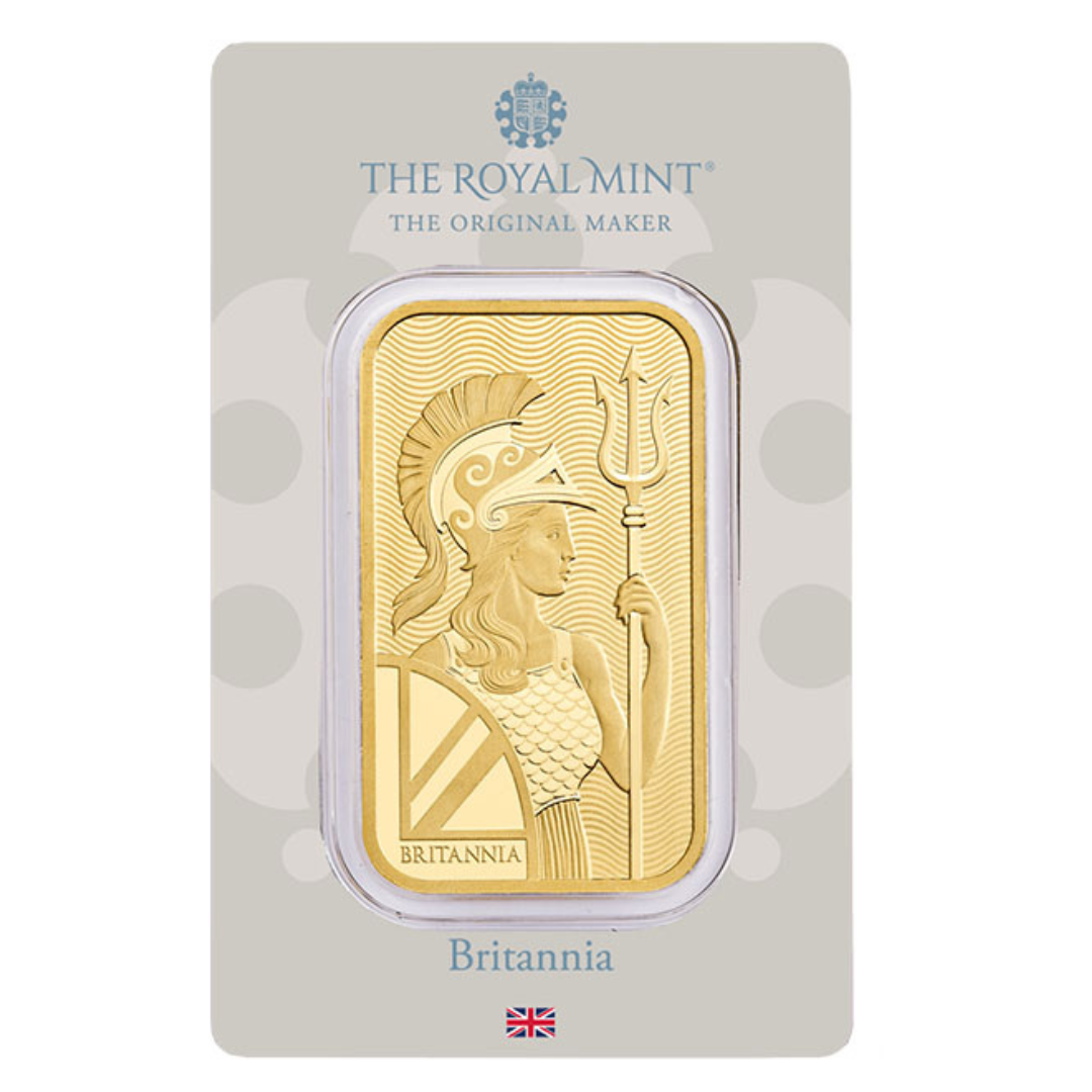 1 oz Gold Bar - Britannia - Royal Mint .9999 Au