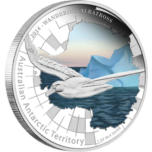 1 oz. Pure Silver Coin - Wandering Albatross (2014)