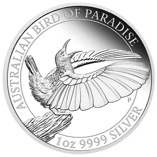1 oz Australia Bird of Paradise 2019 $1 Silver Proof Coin – Australia – Perth Mint