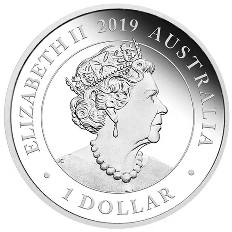 1 oz Australia Bird of Paradise 2019 $1 Silver Proof Coin – Australia – Perth Mint
