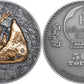 DIPLOCAULUS Evolution of Life 1 Oz Silver Coin 500 Togrog Mongolia 2020 Antique Finish