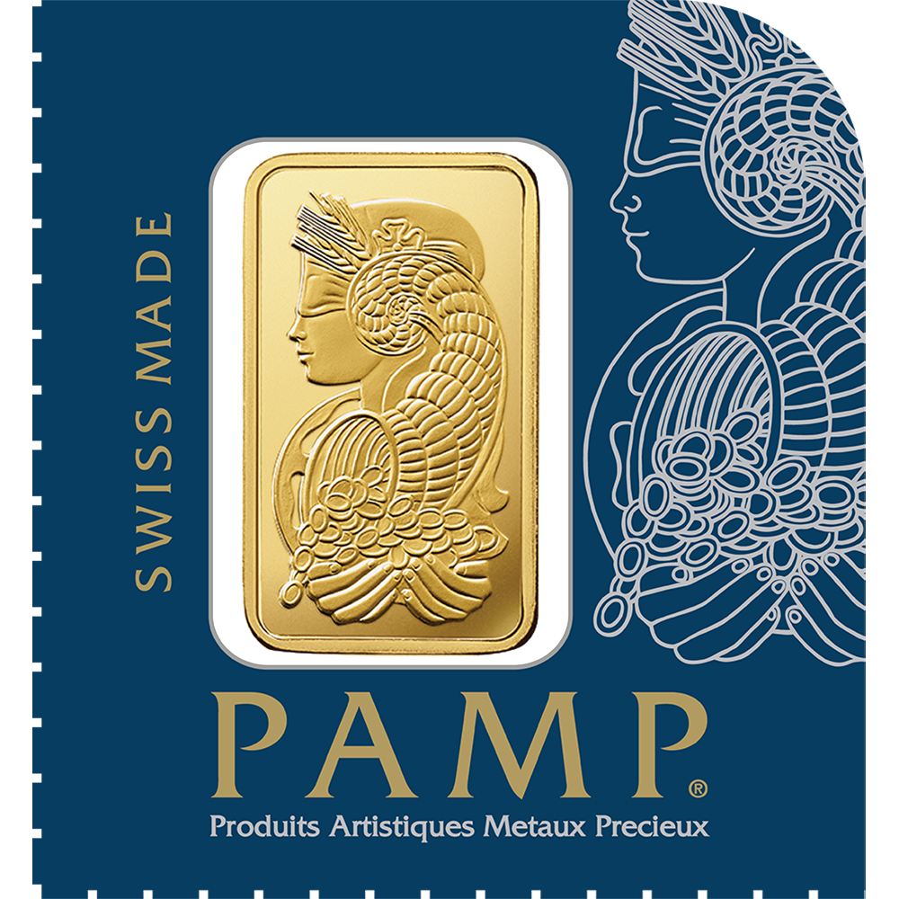 25g Gold Sheet Bar - 25x 1g Gold Bar - PAMP Suisse - .9999 Au