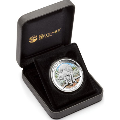 1 oz 2013 Megafauna Series Procoptodon Silver Coin - Perth Mint