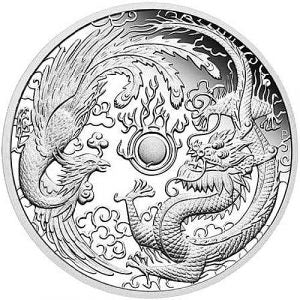 1 oz. Pure Silver Coin - Dragon & Phoenix (2018)