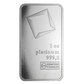 1 oz Platinum Bar - Valcambi Suisse - .9995 Pt