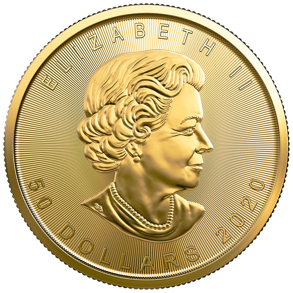 1 oz Gold 2020 Maple Leaf Coin - Royal Canadian Mint - RCM .9999 Au