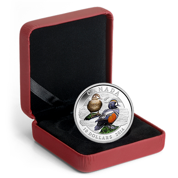 1/2 oz. Fine Silver Coin - Harlequin Duck - Mintage: 10,000 (2014)