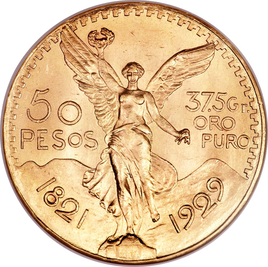 50 Pesos Gold Coin - Random Year - Mexico .900 AU