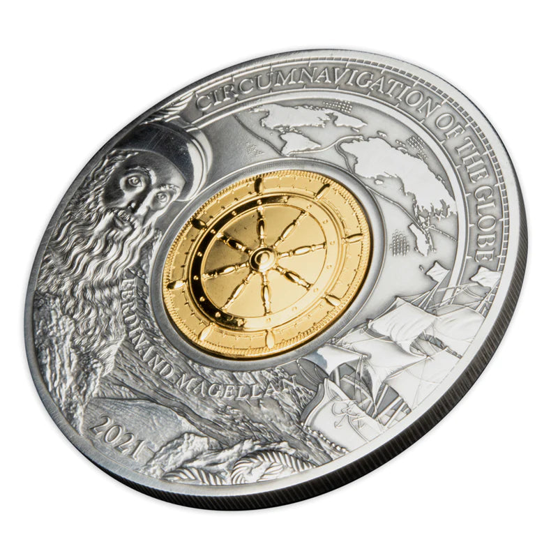 Circumnavigation of the World: Ferdinand Magellan - 3 oz. Pure Silver Coin (2021)
